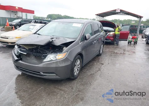 2017 Honda Odyssey Ex-L from USA, damaged, VIN 5FNRL5H66HB002837